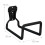 Black Steel Wall-Mounted Garden Hose Holder 3