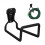 Black Steel Wall-Mounted Garden Hose Holder 6