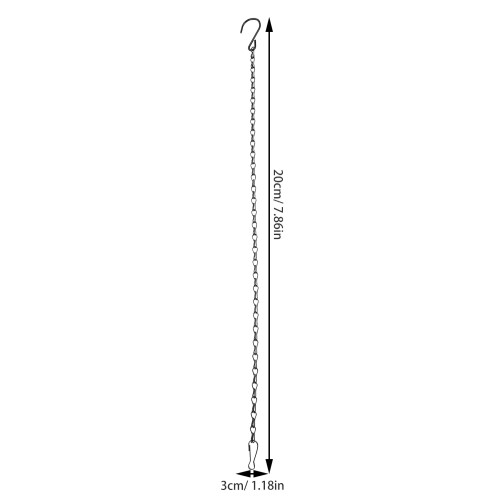 12Pcs Adjustable Black Iron Hanging Chains for Plant Pots and Lanterns 2