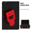 2Pcs Plastic Gyro Carrying Case with Compartments and Handle Black 7