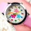2Pcs Adorable Pink Kids Watch Flower Pattern Durable Quartz Gift 3