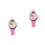 2Pcs Adorable Pink Kids Watch Flower Pattern Durable Quartz Gift 5