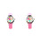 2Pcs Adorable Pink Kids Watch Flower Pattern Durable Quartz Gift 6