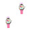 2Pcs Adorable Pink Kids Watch Flower Pattern Durable Quartz Gift 7