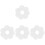 400Pcs White Ps Self-Adhesive for Bottles Jars Home Use 4