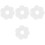 400Pcs White Ps Self-Adhesive for Bottles Jars Home Use 5
