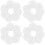 400Pcs White Ps Self-Adhesive for Bottles Jars Home Use 7