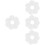 400Pcs White Ps Self-Adhesive for Bottles Jars Home Use 8