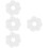 400Pcs White Ps Self-Adhesive for Bottles Jars Home Use 9