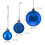 Christbaumkugeln Set, 50 Stück - Matt, Glänzend, Glitzer 3