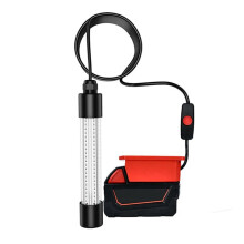 13V LED Fishing Light 126 Lamp Beads Waterproof Fish Finder Lamp Attracting Bait Fishing Light for 18V Battery