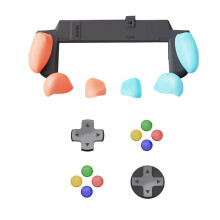 Para Switch2 Case Capa Protetora de Plástico + Tampas de Botão + Kit de Teclas de Direção para Switch2 Case Capa À Prova de Poeira B