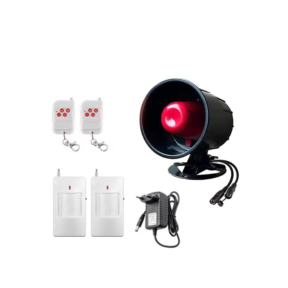 433Mhz Wireless Siren Alarm System For Home Security Burglar Alarm With Infrared Sensors Long Range Eu Plug 4713101909504