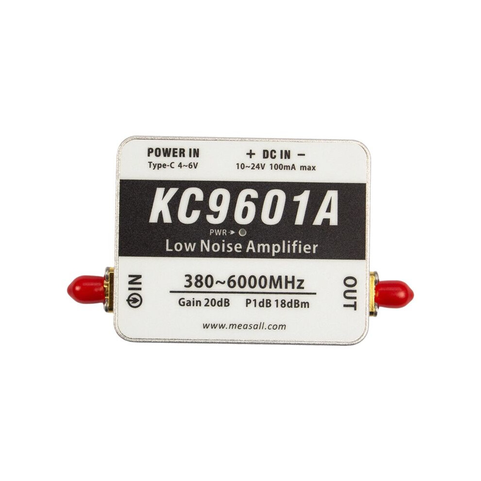 Kc9601a 380Mhz-6Ghz Low Noise Amplifier Ultra-Wideband Lna Module 2.4G/5.8G 20Db High Gain Type-C Power Supply 6033077605650