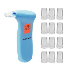 Alcoholtester met 12 Mondstukken Draagbare Alcoholmeter voor Rijden Onder Invloed