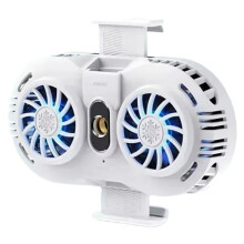 Mobile Phone Semiconductor Dual Cooling Fans Radiator 3 Speeds Adjustable Game Cooler for IOS Android Live Streaming B
