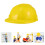 20 Stuks Bouwmutsen Kinderen Plastic Bouwhelm Speelgoed 9