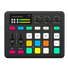 Mikser Audio G1 Tuner Komputer do Gier Karta Dźwiękowa Oświetlenie RGB Komputer Telefon Komórkowy Transmisja na Żywo Nagrywanie Uniwersalny A