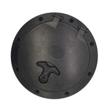 (As show, One size) Kayak Boat Hatch Cover Kit Marine ABS Deck Plate, Round Hatch Cover Accessories
