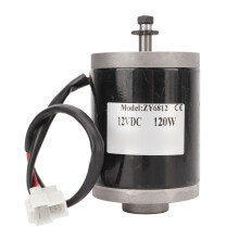 Wear Resistant Brushed Motor for Electric Scooter, High Speed Motor with Metal Pulley Compact Structure Long Lasting Motor for DIY Generator