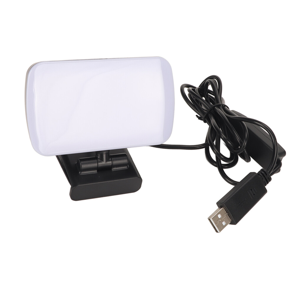 Led Webcam With360degree Rotation Rechargeable Battery And Adjustable Brightness For Video Conference Streaming Vlogging, High Cri Soft Light 9180479424321