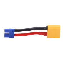 Conector adaptor baterie RC cu funcție dublă, de la XT90Femală la EC5Mamă, cu capete reutilizabile și construcție rezistentă la coroziune,