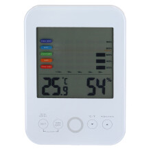 Digitales Thermometer und Hygrometer mit hintergrundbeleuchtetem Touchscreen, Tisch- und Wandmontage-Klimaüberwachungssystem