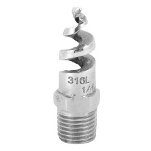 Anti Clogging Spiral Cone Nozzle Male Thread316Stainless Steel Water Pipe Fitting Adjustable Jet Angle Dust Removal Temperature Resistance Pressure
