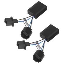 Kit de atualização LED sem emendas com decodificador Canbus, cancelador de mensagens de erro e anti-oscilação, chicote plug and play com cabos