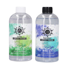 Faster Cure Epoxy Resin Kit Crystal Clear Bubble Free High Gloss UV Resistant Not Yellowing Easy To Use For DIY Crafts Jewelry Making And Coating