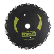 Tall Grasses Woody Grasses Brush Cutter Blade Carbide Steel Superior Durability High Speed Operation25Mm Mounting Hole Professional Grade Tool For