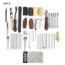 Clothing Grommet & Rivet Tool Set, 34PCS Metal Hollow Punch Tools for Leather Craft Fabric Curtain Projects Includes Portable Size & Easy to Use
