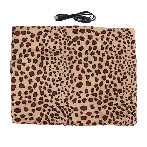Pet Heated Pad With Thermal Blanket Functionality USB Powered Heating Mat Three Speed Settings Foldable Lightweight Warmth Retention For Senior And