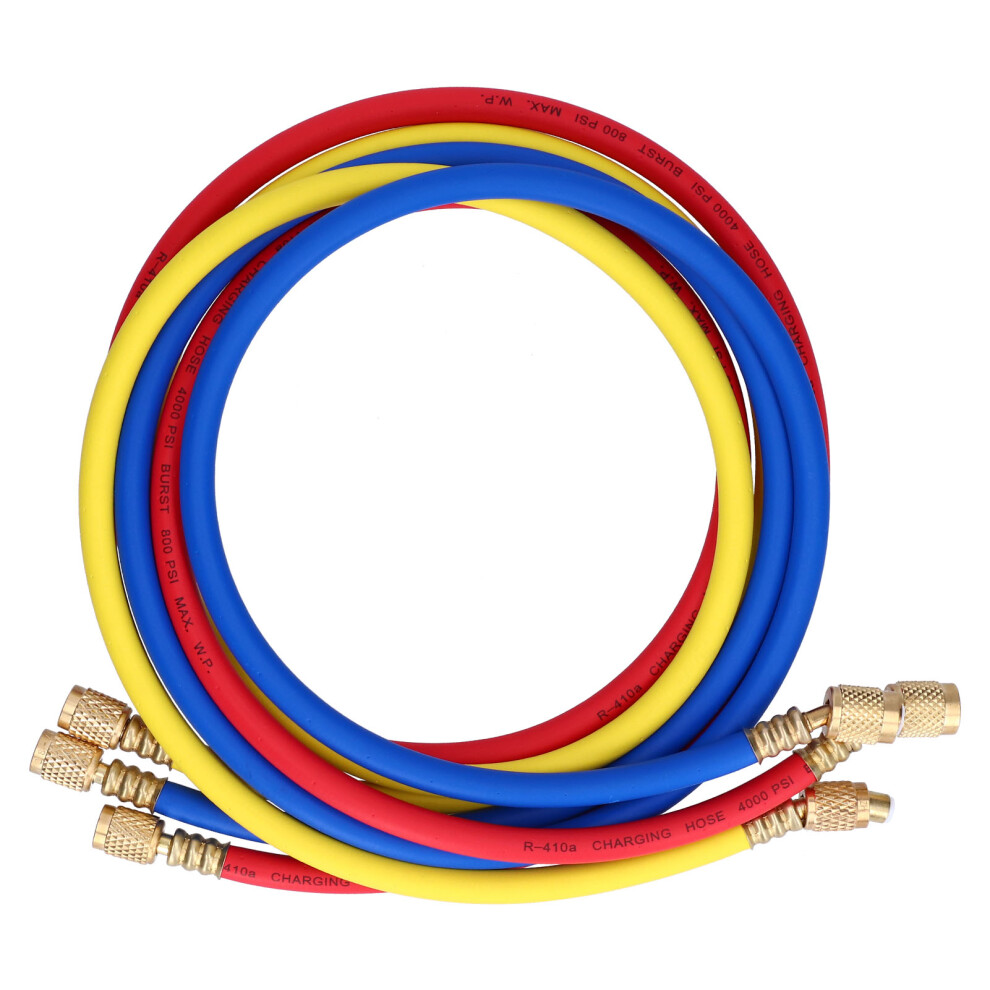 Industrial Air Conditioner Charging Hose Kit, Burst Pressure Resistance And Strong Sealing Refrigerant Hoses For Hvac Air Condition Maintenance 9028731906249