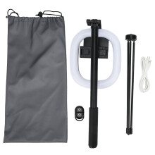 Retractable Selfie Stick Storage Bag Waterproof Drawstring Organizer for Phone Tripod Foot Accessories Sturdy Wear-Resistant Design with Adjustable