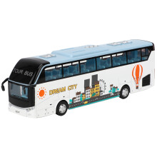 Realistic City Bus Toy With Pull Back Action Voice Broadcasts And Light Effects Sturdy Zinc Alloy Articulated Vehicle Collectible Gift For Kids Who