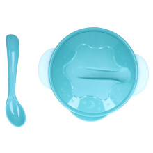 Tigela de silicone para bebê com base de sucção, conjunto para alimentação com colher e tampa, tigela de silicone segura para alimentos, ideal