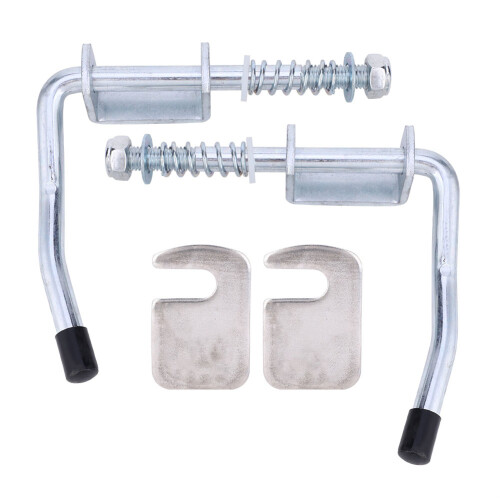 Multi Directional Use Spring Loaded Latch Pin For Steel Construction Rust Protection Heavy Duty Security Applications Adjustable Installation Weather