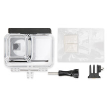 Eenvoudig te installeren waterdichte behuizing met sleufvormige afdichtingspakking, uitstekende PMMA-materiaal onderwaterbehuizing voor GoPro