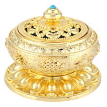 Frankincense Burner Trendy Decor Arabian Censer Vintage Incense Holder With Versatile Decoration Classic Pattern Design For Living Room Bedroom Yoga