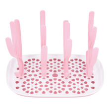 Suporte para secar mamadeiras durável com saída de água, resistente à corrosão, alta capacidade, base antiderrapante, fácil de montar,