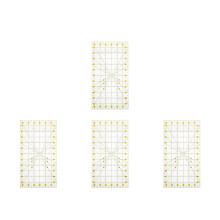 4Pcs Assorted Color PVC Patchwork Rulers High Precision Sewing Tools