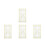 4Pcs Assorted Color PVC Patchwork Rulers High Precision Sewing Tools 1