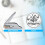Book Embosser Personalized Wildflower Book Pattern Book Stamp Durable Library Stamp with Handle Set for Books Library Envelopes Documents Invitation 2