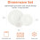 Kitchen Dinnerware Set, Microwave and Dishwasher Safe, Plates, Bowls, Service for 6, 18-Piece, White 2