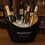 Champagner-Eiskübel, 8L Schwarz/Gold, Getränkekühler 4