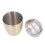 Golden 304 Stainless Desktop Trash Can with Lid 16