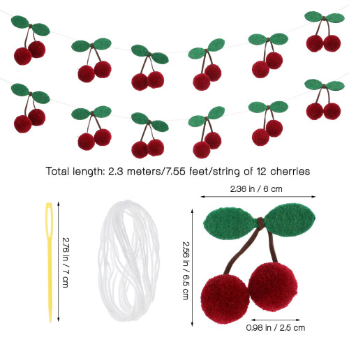 2Pcs Simulation Waxberry Model Assorted Color Decorative Fruit String 1