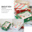 12Pcs Assorted Color Cake Boxes Candy Biscuit Holders White Cardboard 8