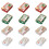 12Pcs Assorted Color Cake Boxes Candy Biscuit Holders White Cardboard 11